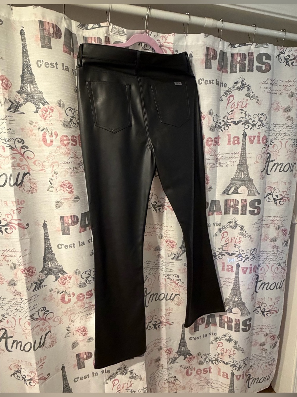 Joe's Jeans Black Faux Leather Flared Pants